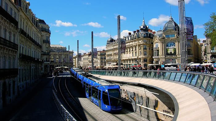 Place de la comedie Montpellier France